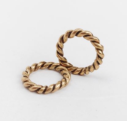 Immagine di Anello torchon grosso in bronzo