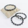 Immagine di Bracciale elastico in pietra ematite 8 MM