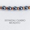 Immagine di Bracciale elastico in pietra ematite 4 MM