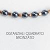 Immagine di Bracciale elastico in pietra ematite 4 MM