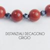 Immagine di Bracciale elastico in pietra diaspro rosso 8MM