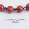 Immagine di Bracciale elastico in pietra diaspro rosso 8MM