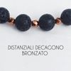 Immagine di Bracciale elastico in pietra Lavica 8 MM
