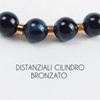 Immagine di Bracciale elastico in pietra occhio di falco 8MM