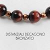 Immagine di Bracciale elastico in pietra occhio di bue 8MM