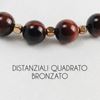 Immagine di Bracciale elastico in pietra occhio di bue 8MM