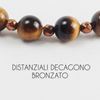 Immagine di Bracciale elastico in pietra occhio di tigre 8MM