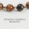 Immagine di Bracciale elastico in pietra occhio di tigre 8MM