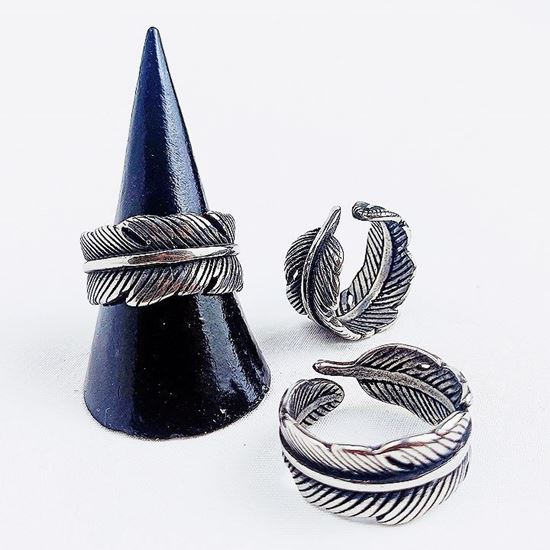 Immagine di Anello piuma in acciaio