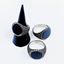 Immagine di Anello puntinato cerchio nero in acciaio
