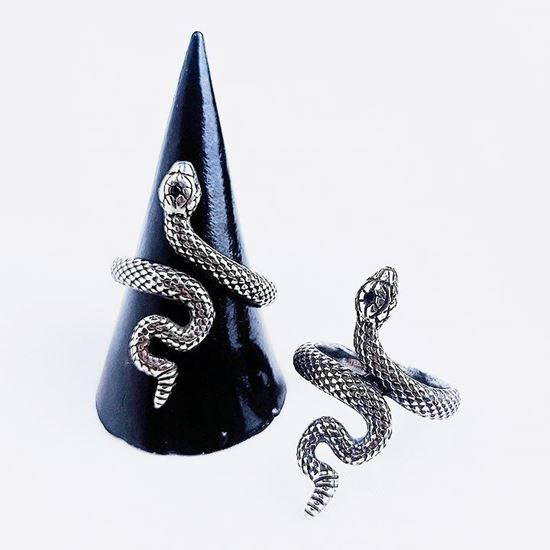 Immagine di Anello serpente in acciaio