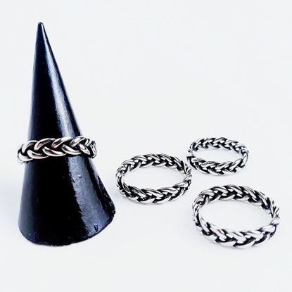 Immagine di Anello treccia in acciaio