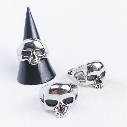 Immagine di Anello teschio in acciaio