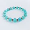 Immagine di Bracciale elastico in pietra amazzonite 8 MM