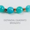 Immagine di Bracciale elastico in pietra amazzonite 8 MM